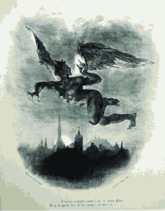 Faust illustration by E. Delacroix