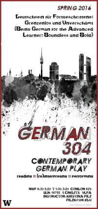 German 304 course poster