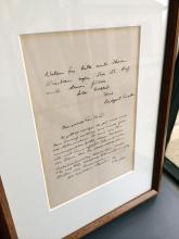 Facsimile of Einstein letter